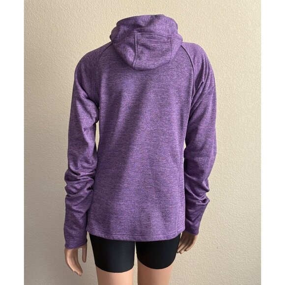 Loki Gear Women's Full Zip Hoodie Jacket Stealth Cuff in Heathered Purple - Picture 4 of 16